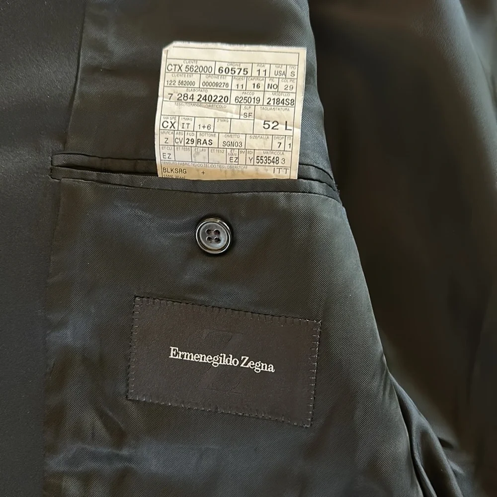 Ermenegildo Zegna refer measurements